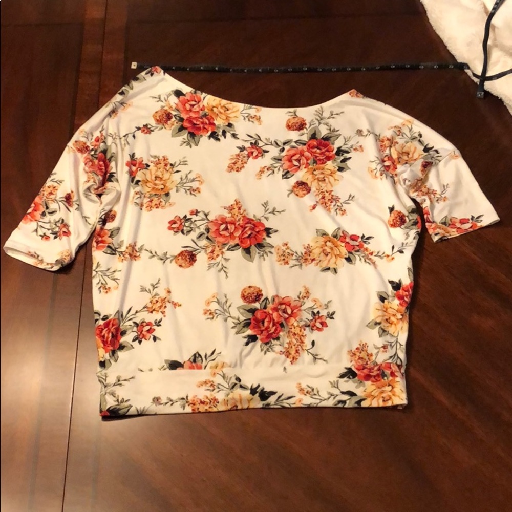 White Birch off the shoulder top